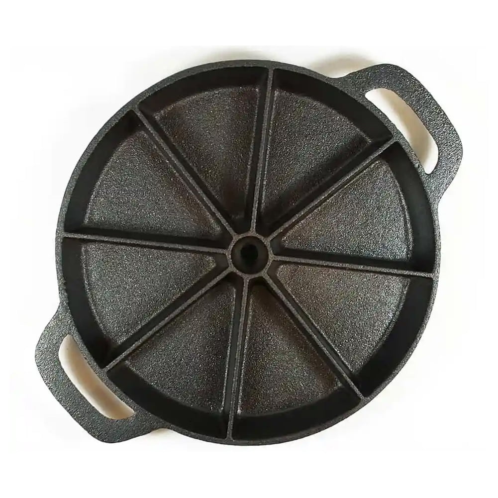  Tablecraft Round Corn Bread Skillet with Handle, Cast Iron,  8.75 dia x 15.625 (5.5 Handle): Home & Kitchen