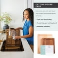 thumbnail image 6 of Rossie Home Black Walnut Reversible Cutting Board with Juice Grooves, 14" x 11" x 1", 6 of 8