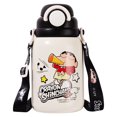 thumbnail image 5 of Crayon Shin-chan-termo para niñas, taza con pajita para estudiantes, hervidor bonito para niños, deportes al aire libre de acero inoxidable, 5 of 5