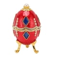 thumbnail image 2 of Jewelry Trinket Boxes, Exquisite Egg Shaped Enough Space Trinket Boxes Beautiful  For Art Collection, 2 of 8