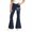 3Navy24, variant on WERYOUNG School Uniform For Girls Elastic Waist Bow Graphic Flared Leg Trousers Kids Slim Fit Back To School Pants 5-6 Years