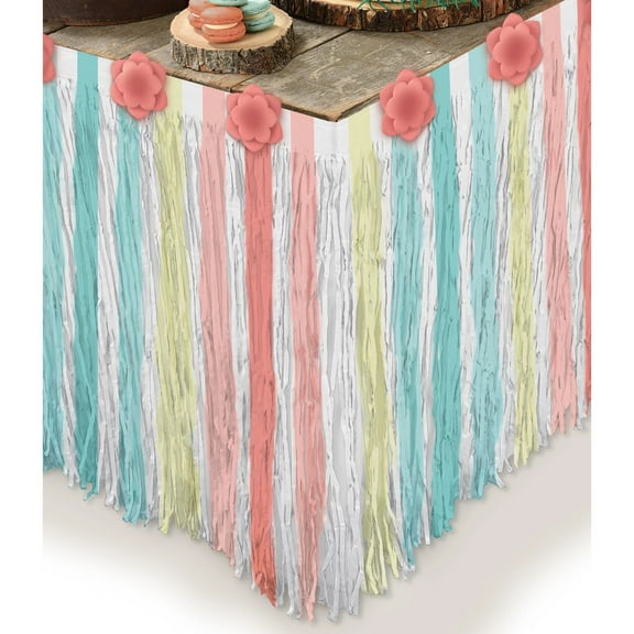 Amscan Boho Girl 'Free Spirit' Paper Table Skirt (1ct)