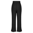 thumbnail image 6 of HAiming Women's Knitted Straight Leg Pants Trendy High Waist Elastic Long Pants Casual Loose Comfort Lounge Trousers, 6 of 7