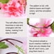 thumbnail image 4 of Yuarrent Flores de cerezo artificiales, de ratán, exquisita flor falsa, planta, vid, cerca, paisajismo, decoración de boda Decoración del hogar Cielo azul, 4 of 6