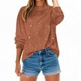 thumbnail image 6 of PNTUTB Women's Casual Oversized Crewneck Long Sleeve Fashionable Shimmering Print Pullover Sweatshirt, 6 of 6