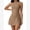 Brown, variant on Women’s High Neck Sleeveless Athletic Tennis Dress with Built-in Shorts for Golf Workout Rompers Wrap Skirt L Red