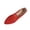 Red, variant on Women's Pointed Toe Penny Loafers Dressy Ballet Flats Knit Mesh Slip-on Shoes Comfortable Lightweight Black 8.5