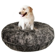 Angle View: Bessie and Barnie Signature Koala Luxury Extra Plush Faux Fur Bagel Pet/ Dog Bed