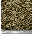 thumbnail image 2 of Soimoi Green Cotton Voile Fabric Leopard Animal Skin Print Sewing Fabric Yard 58 Inch Wide, 2 of 3
