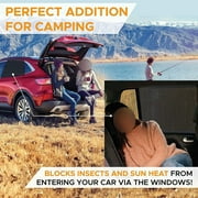 IC ICLOVER Universal Fit Car Side Window Sun Shade [44.5 x 20.9] Rear and Front Car Windows Conveniently Install Shades the Sun Rays for Kids [2 Pcs]