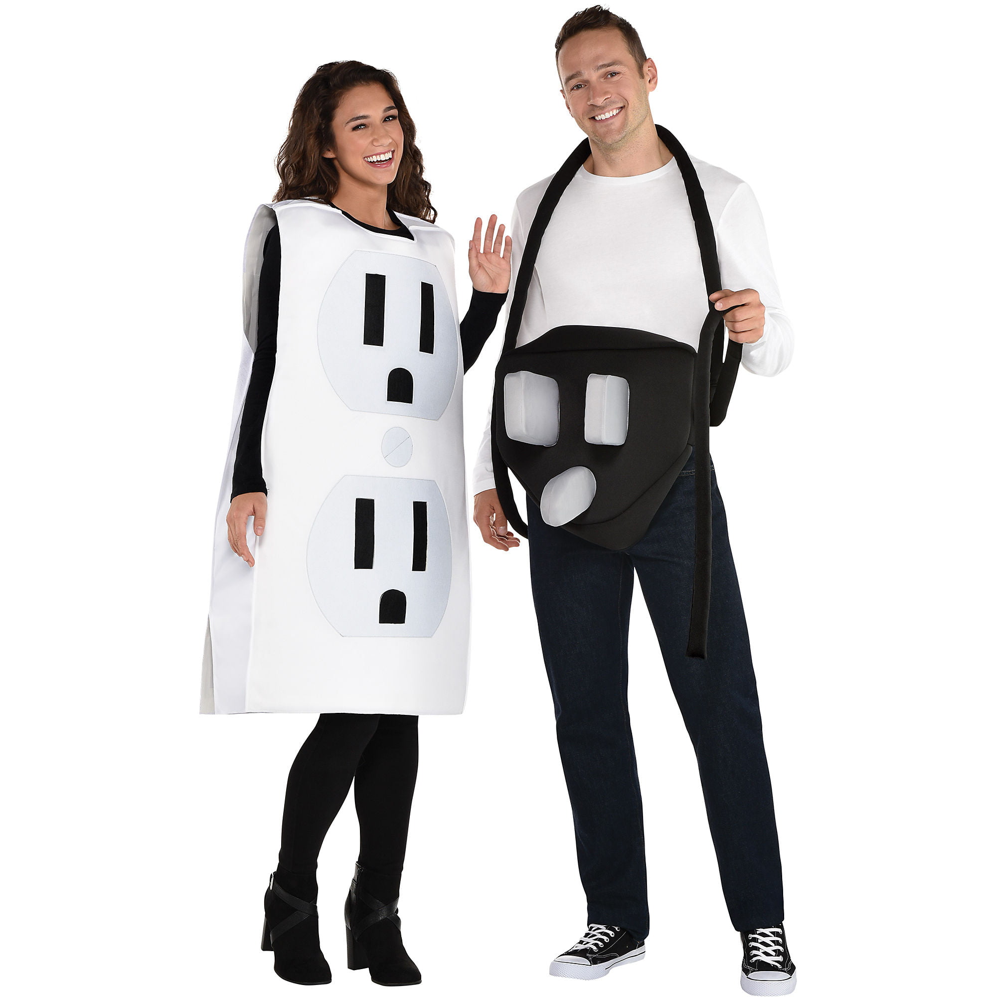 Party City Power Couple Halloween Costume for Adults, Standard Size, Includes Socket Tunic and Plug with Cord Costume - Walmart.com