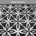 thumbnail image 5 of Abstract Chair Seating Cushion, Design of Flower and Geometric Inspired Shapes Monochrome Layout, Soft Seat Pads for Office with Anti-slip Backing, 16"x16", Charcoal Grey and White, by Ambesonne, 5 of 6