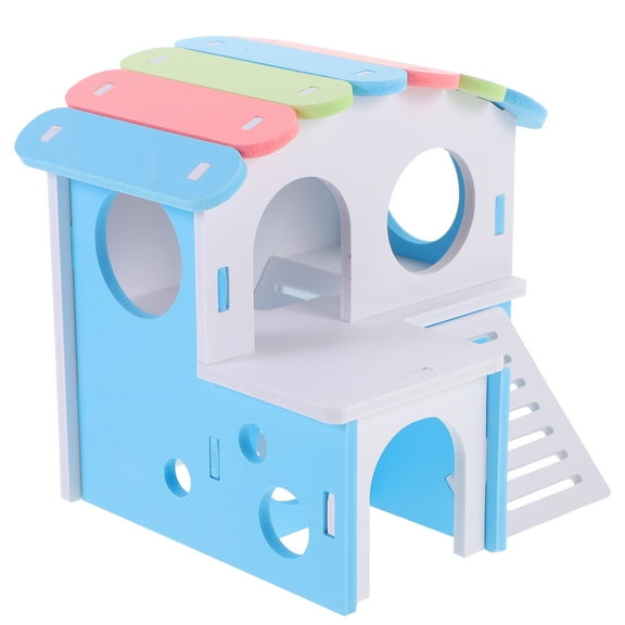Hamster Hut Villa House Cage Castle Hideout Rat Hideouts Delicate Guinea Pig Double Layer Pvc