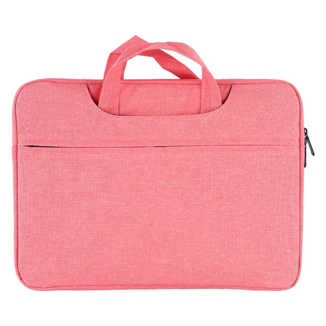 Bolsa para portátil de 15,6 pulgadas, elegante, ligera, resistente al agua, de tela Oxford, delgada, para viajes de negocios, hogar, color rosa
