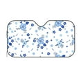 thumbnail image 2 of ZNDUO Small Blue Flower Pattern Car SUV Windshield, Medium Size UV Rays and Heat Sun Visor Protector Foldable Sun Shade Car Windshield, 2 of 8