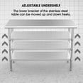 thumbnail image 3 of Heavy Duty Work Table, 24x36x33 Inch Stainless Steel Work & Prep Table for Kitchen, Home, Restaurant, 3 of 6