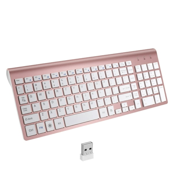 Teclado inalambrico Sunnimix 2.4G Receptor USB Silencioso