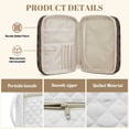 thumbnail image 5 of Xoenoiee Schnauzer Daisy Flower Pattern Large Bible Bag for Women, Quilted Scripture Tote Bag with Zipper Closure and Handle, Multifunction Bible Cover Case for Church Study Travel, 5 of 7