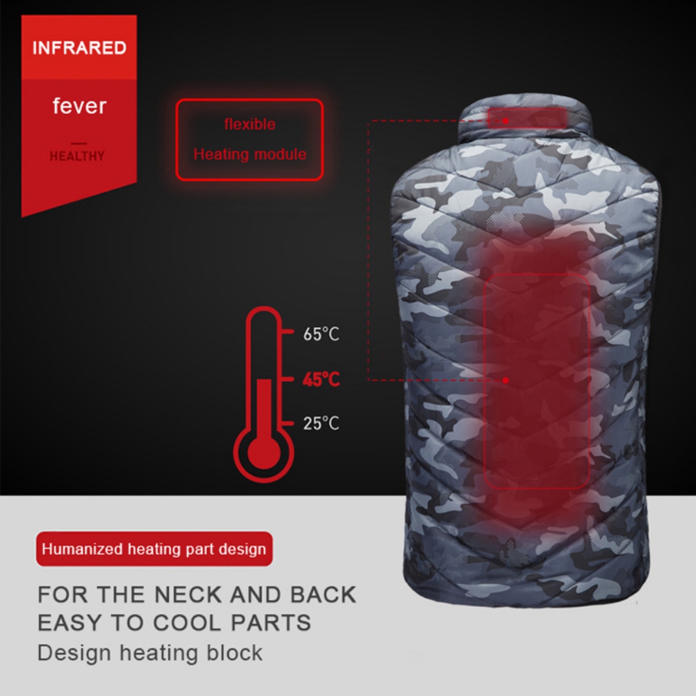Heated Vest,USB Charging Heated Vest for Men and Women,Lightweight Heating Vest without Battery - image 2 of 7