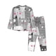 thumbnail image 1 of Fotbe Cats Group Conjunto de Pijama de Manga Larga para Mujer con Estampado, Ropa de Dormir de 2 Piezas, Conjunto de Casa Suave y Cómodo con Bolsillos-XX-Large, 1 of 7