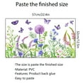 thumbnail image 2 of Flower Wall Sticker Window Decoration Removable Pvc Material For Living Room Bedroom Glass Cabinet Decor Floral Design Flower Wall Sticker, 2 of 8