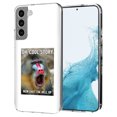 thumbnail image 1 of TalkingCase Thin Slim Case Compatible for Samsung Galaxy S22 5G, Meme Monkey Oh, Cool Print, Lightweight, Flexible, Soft, USA, 1 of 7