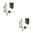 thumbnail image 3 of QualitChoice Modern Hanging Household Cross Stitch Clock Swing Repair Quartz Clocks Pendulum Movement Parts Part Shaft for Clockwork Tools Black 2Set, 3 of 6