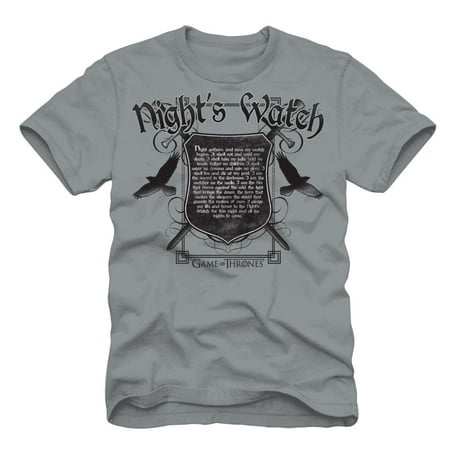 Game of Thrones Men's Gray Night Watch T-Shirt