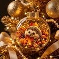 thumbnail image 6 of TTJ Woodland Animal Ornament Ball with Light for Fall Decor, 6 of 7