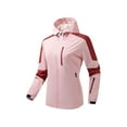 thumbnail image 1 of Veste Imperméable 2023 avec Capuche pour Femmes Mode Confortable Décontractée Veste à Blocs de Couleur Interchangeables Poche à Cordon Manches Longues à Capuche Vestes Décontractées Coupe-Vent Ajustable en Liquidation, 1 of 2