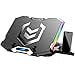 thumbnail image 3 of Ice Coorel Gaming Laptop Cooling Pad 15-17.3 Inch Laptop Fan With 6 Rgb Cooling Fans Laptop Cooling Stand With 6 Height Adjustable Laptop Cooler With Lcd Screen 2 Usb Ports Phone Stand, 3 of 4