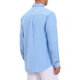 thumbnail image 3 of INSPIRE CHIC Men's Back to School Dress Shirts Long Sleeve Button Down Business Contrast Shirt M Light Blue, 3 of 6