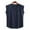 Navy, variant on IROINNID Round Neckline Summer Tops For Men Sleeveless Summer Cotton And Linen Pocket Tank Tops Pullover Solid Color Tops