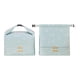 thumbnail image 2 of Bolsa de almuerzo aislante de gran capacidad | Caja reutilizable para almuerzo Papel de aluminio a prueba de fugas | Poliéster de doble capa | 13,18"x9,05"x5,51" Azul claro, Rosa, Beige | Separación, 2 of 6