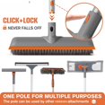 thumbnail image 7 of 2-in-1 Floor Scrub Brush with Long Handle, 12" Wide Head, Indoor/Outdoor Cleaning, 7 of 7