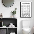 thumbnail image 5 of Black and White Bathroom Poster Funny Bathroom Quote Wall Art  Cute Canvas Print Wall Decor Minimalist Toilet WC Artwork, 5 of 6