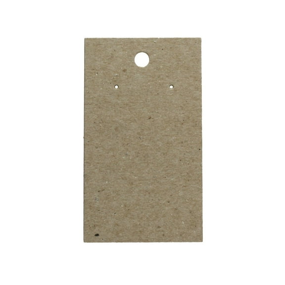 Kraft Brown Earring Display Cards - 50 Cards