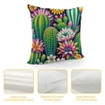thumbnail image 4 of COMIO  Cactus Farmhouse Throw Pillow Covers Green Plants Succulent Flowers Watercolor Spring Lumbar Decorative Throw Cushion Cover Pillowcases for Bed Sofa Oblong White, 4 of 5