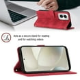 thumbnail image 6 of for Motorola G Stylus 5G (2025) Crossbody Wallet Case with Card Holder, Flip Folio Book Style Leather Shockproof Protective Phone Cover with Shoulder Strap for Motorola G Stylus 5G (2025), Red, 6 of 8