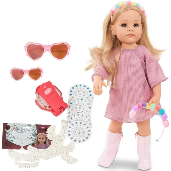 Gotz Hannah be My Mini Me 19.5" All Vinyl Doll with Long Blonde Hair to Wash & Style and Matching Accessories for Girl and Doll