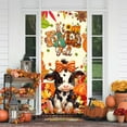 thumbnail image 6 of Dtchengua Autumn Thanksgiving Door Cover - 71x36Inch Hello Fall Farm Cartoon Cow Design for Home , Thanksgiving Party Supplies, 6 of 6