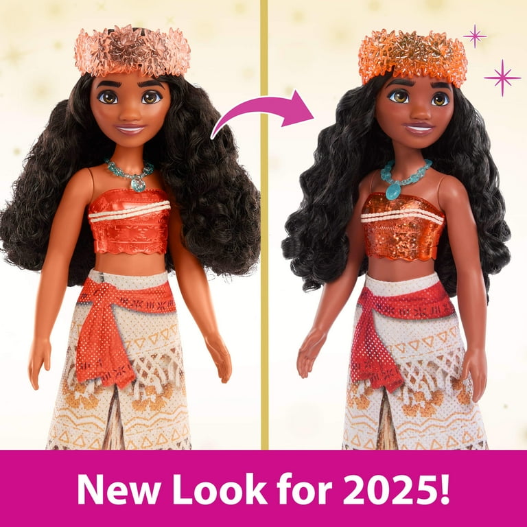 Disney Princess Moana Fashion Doll, 11 inch, Posable with