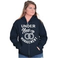 thumbnail image 3 of Under New Management Newlywed Bride Zip Up Hoodie Men's Women's Brisco Brands X, 3 of 6
