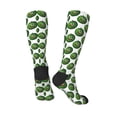 thumbnail image 4 of Daiia Sports Socks Happy Watermelon Printed Novelty Crew Socks for Men Women Knee High Socks Cotton Socks Soft & Breathable Support Unisex Socks, 4 of 9