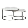 thumbnail image 6 of Darden Bohemian Nesting Coffee Tables, Set of 2, Dark Gray Base with White Wood Top, 6 of 11