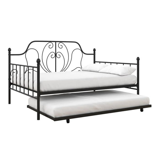 DHP Lucie Metal Daybed Full/Twin Size Frame in Black