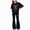 A30-Athletic Outfit Sets-Black, variant on Caqnni 7-8 Years Teen Girls Tracksuit Short Sleeve Tops T Shirt And Flared Trousers Teenager 2 Piece Outfits Kids Sets For Teen Girls Running Tracksuit A30-Mint Green