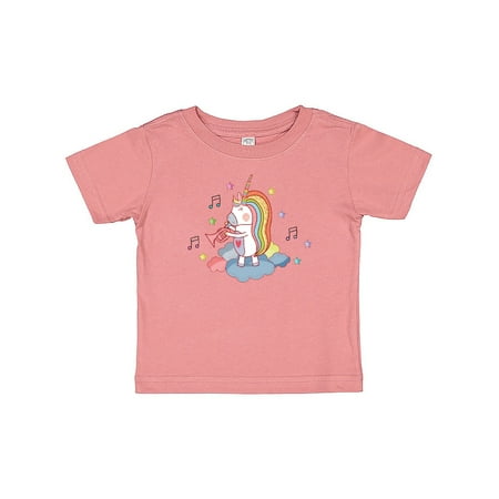 

Inktastic Unicorn Trumpet Music Gift Baby Girl T-Shirt