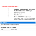 thumbnail image 2 of Antenna - Compatible with 1975 - 1983 Ford E-100 Econoline Club Wagon 1976 1977 1978 1979 1980 1981 1982, 2 of 2