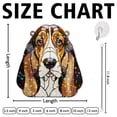 thumbnail image 4 of 89Bloom Basset Hound Stained Glass Hologram Ornament, Dog Stained Glass Suncatcher Ornaments Home Decor, Dog Holographic Ornaments, 4 of 7